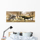 Two Allosaurus Dinosaurs Attack Wall Decal