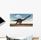 Apatosaurus Dinosaur Walking Desert Wall Decal Design 2