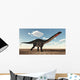 Apatosaurus Dinosaur Walking Desert Wall Decal Design 2