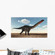 Apatosaurus Dinosaur Walking Desert Wall Decal Design 2