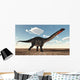 Apatosaurus Dinosaur Walking Desert Wall Decal Design 2