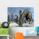Argentinosaurus Dinosaurs Grazing Desert Wall Decal