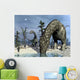 Argentinosaurus Dinosaurs Grazing Desert Wall Decal