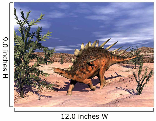 Kentrosaurus Dinosaur Grazing Dicroidium Wall Decal