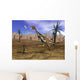 Mononykus Dinosaur Chasing Dragonfly Wall Decal