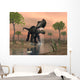 Prestosuchus Dinosaur Catches Fish Wall Decal