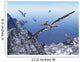 Pteranodon Birds Flying above Wall Decal Design 1