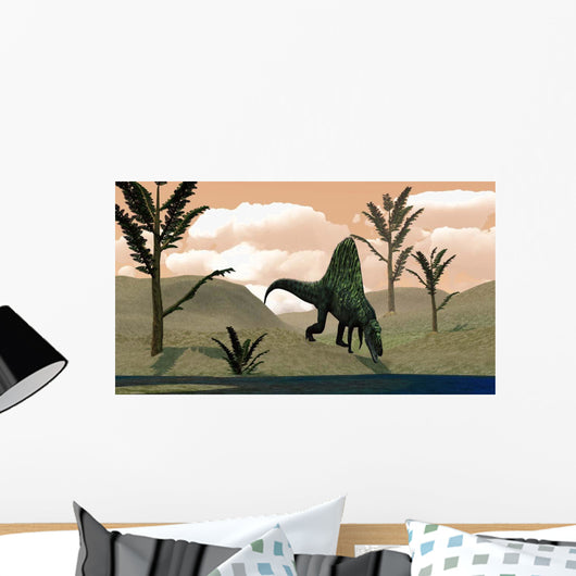 Arizonasaurus Dinosaur amongst Pachypteris Wall Decal