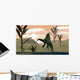Arizonasaurus Dinosaur amongst Pachypteris Wall Decal