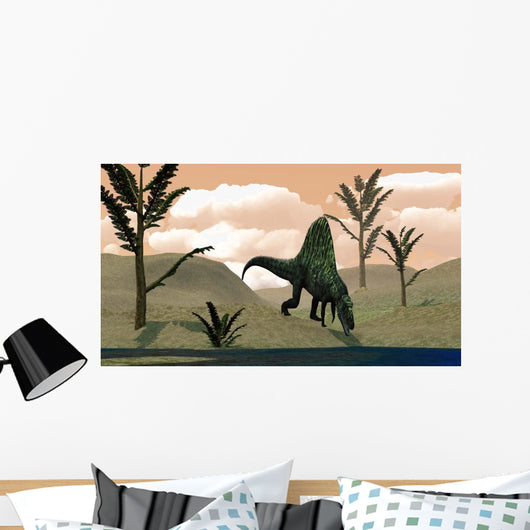 Arizonasaurus Dinosaur amongst Pachypteris Wall Decal
