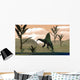 Arizonasaurus Dinosaur amongst Pachypteris Wall Decal