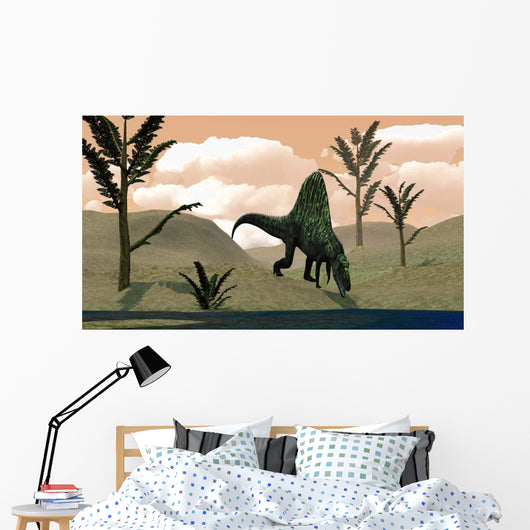 Arizonasaurus Dinosaur amongst Pachypteris Wall Decal