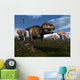 Tyrannosaurus Rex Attacked Three Wall Decal