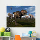 Tyrannosaurus Rex Attacked Three Wall Decal