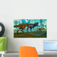 Nanotyrannus Hunting Small Tyrannosaurus Wall Decal