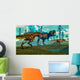 Nanotyrannus Hunting Small Tyrannosaurus Wall Decal