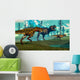 Nanotyrannus Hunting Small Tyrannosaurus Wall Decal