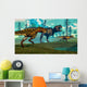 Nanotyrannus Hunting Small Tyrannosaurus Wall Decal