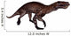 Lycaenops Dinosaur Walking White Wall Decal