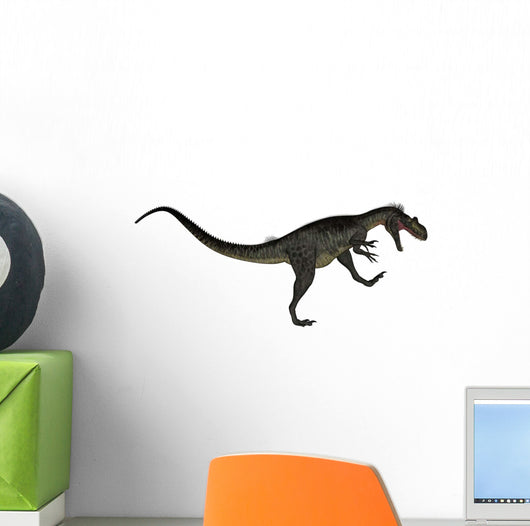 Megalosaurus Dinosaur Roaring White Wall Decal Design 1