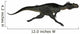 Megalosaurus Dinosaur Running White Wall Decal
