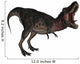 Tarbosaurus Dinosaur Roaring White Wall Decal Design 3
