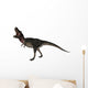 Tarbosaurus Dinosaur Roaring White Wall Decal Design 2