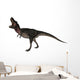 Tarbosaurus Dinosaur Roaring White Wall Decal Design 2