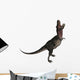 Tarbosaurus Dinosaur Roaring White Wall Decal Design 1