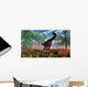 Brachiosaurus Dinosaur amongst Araucaria Wall Decal