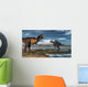 Battle between Tyrannosaurus Rex Wall Decal