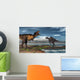 Battle between Tyrannosaurus Rex Wall Decal