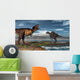 Battle between Tyrannosaurus Rex Wall Decal