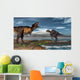 Battle between Tyrannosaurus Rex Wall Decal