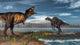 Battle between Tyrannosaurus Rex Wall Decal