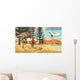 Compsognathus Dinosaur Attempts to Wall Decal