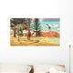 Compsognathus Dinosaur Attempts to Wall Decal