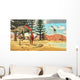 Compsognathus Dinosaur Attempts to Wall Decal