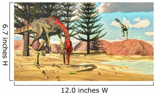 Compsognathus Dinosaur Attempts to Wall Decal