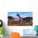 Tyrannosaurus Rex Attacking Gigantoraptors Wall Decal