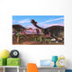 Tyrannosaurus Rex Attacking Gigantoraptors Wall Decal