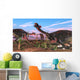 Tyrannosaurus Rex Attacking Gigantoraptors Wall Decal