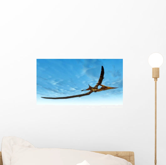 Pteranodon Bird Flying Blue Wall Decal