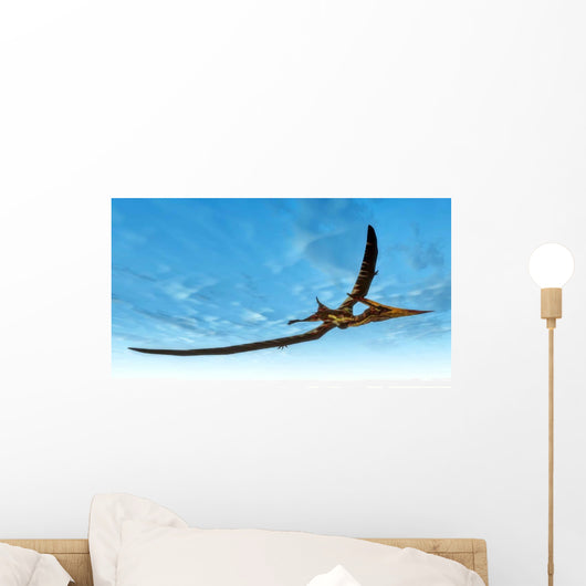 Pteranodon Bird Flying Blue Wall Decal