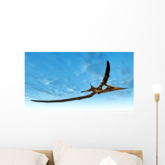 Pteranodon Bird Flying Blue Wall Decal