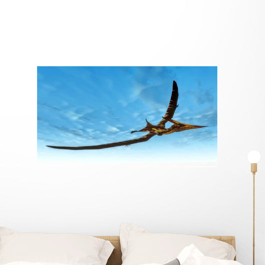 Pteranodon Bird Flying Blue Wall Decal