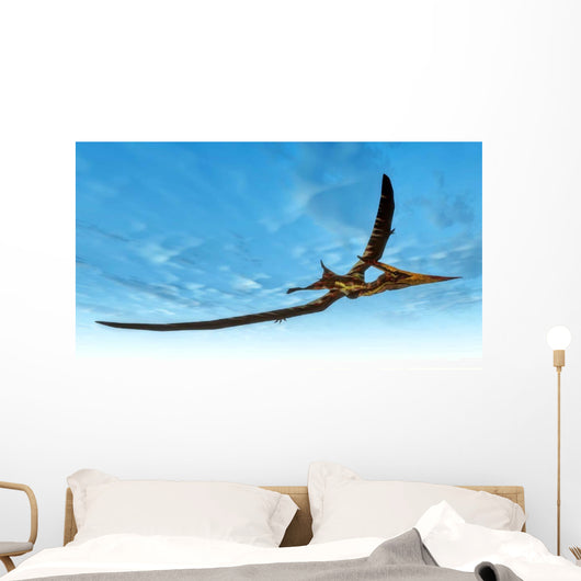 Pteranodon Bird Flying Blue Wall Decal