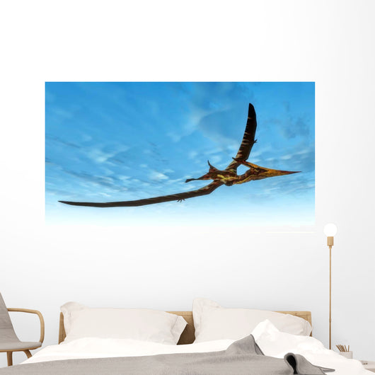 Pteranodon Bird Flying Blue Wall Decal