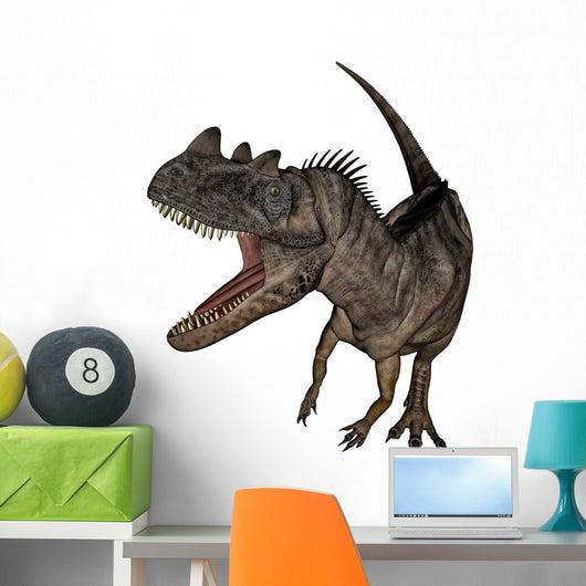 Ceratosaurus Dinosaur Roaring Wall Decal Design 2