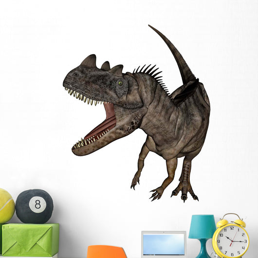 Ceratosaurus Dinosaur Roaring Wall Decal Design 2
